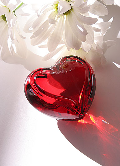 Waterford Siren Red Heart Paperweight - Special!