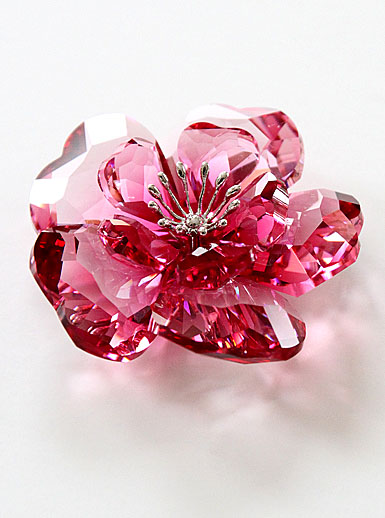 Swarovski Crystal Paradise Flower - Darose, Crystal Red
