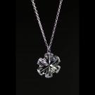 Cashs Ireland Crystal Snowflake Pendant Necklace, Medium